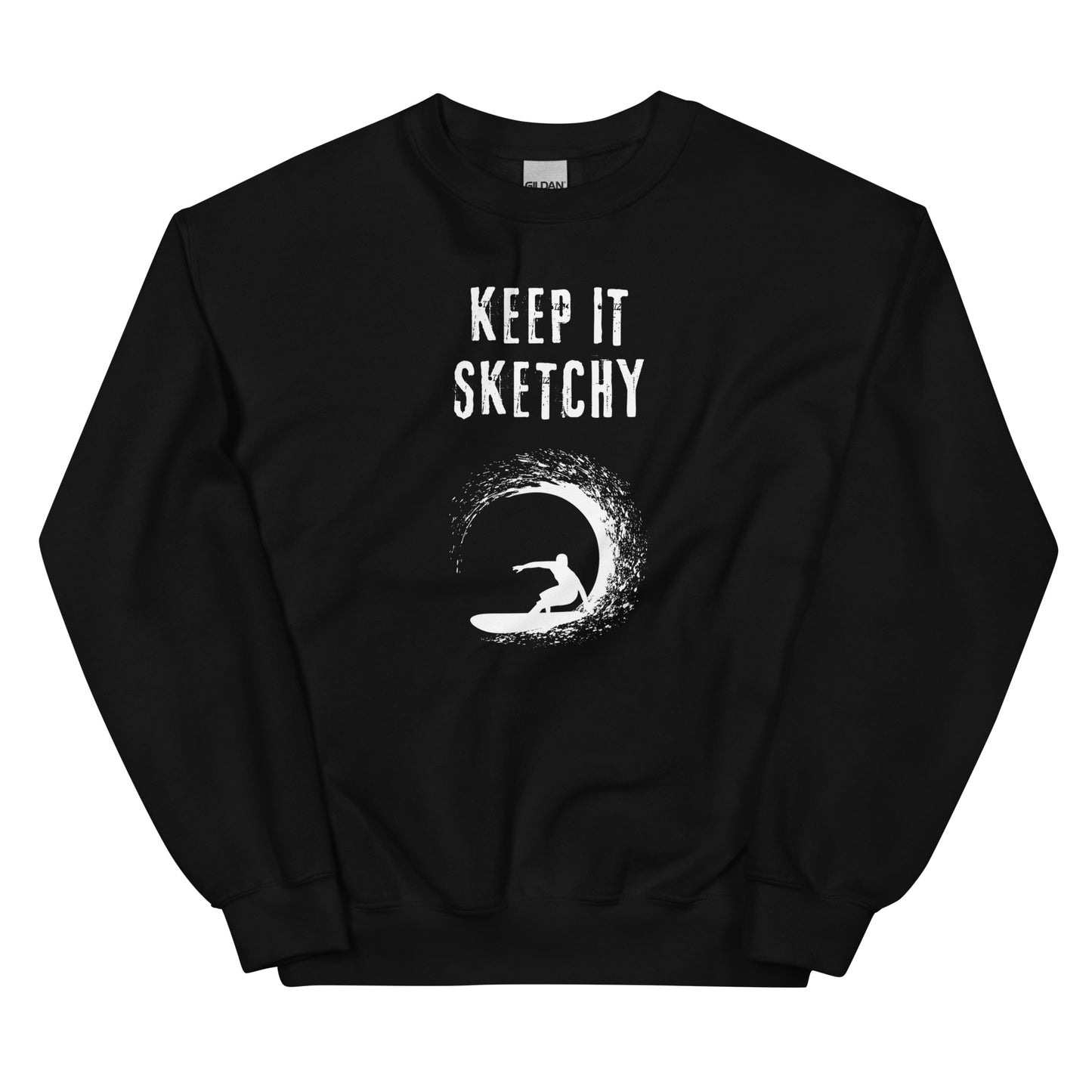 'Keep it Sketchy' Surfer Graphic Sweatshirt