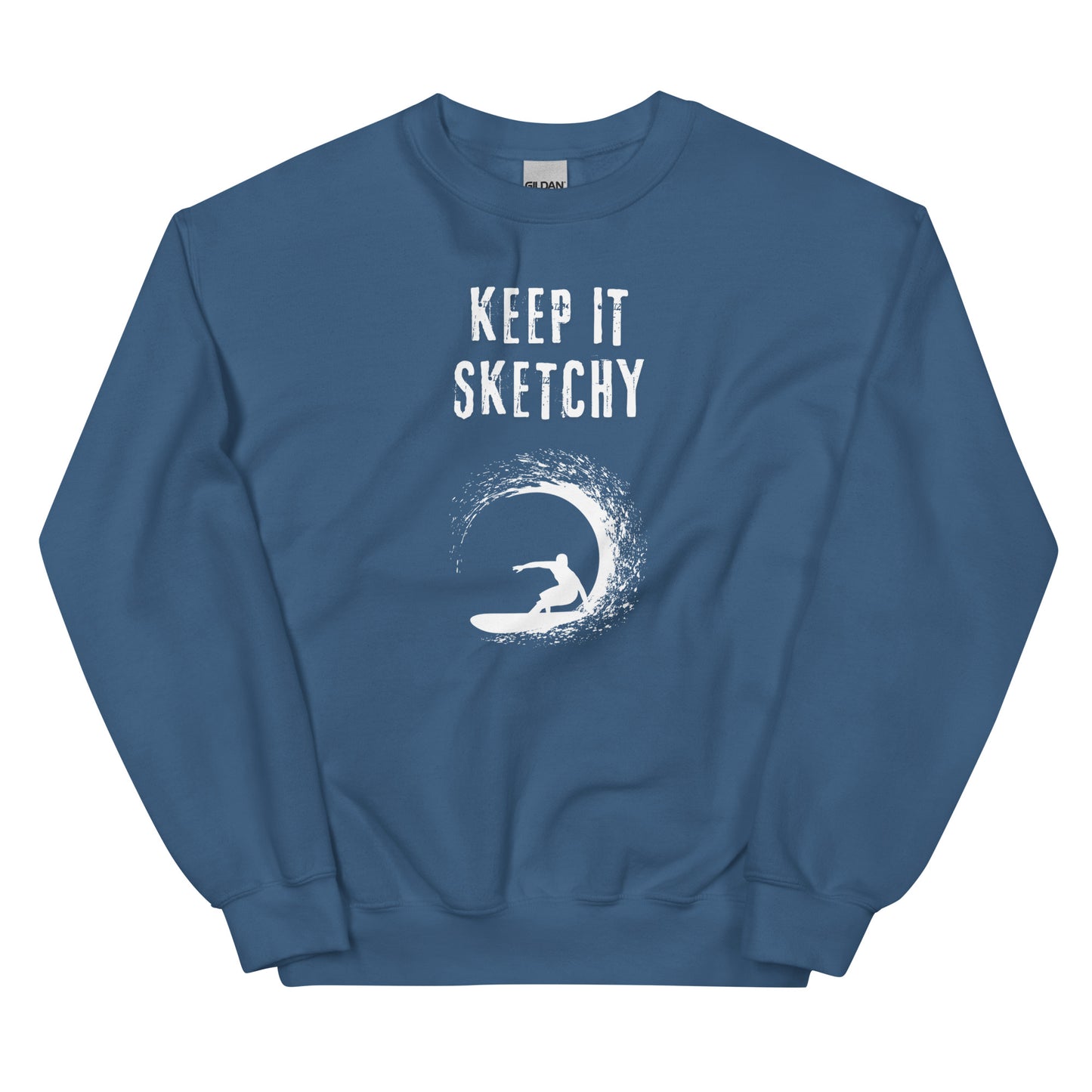 'Keep it Sketchy' Surfer Graphic Sweatshirt