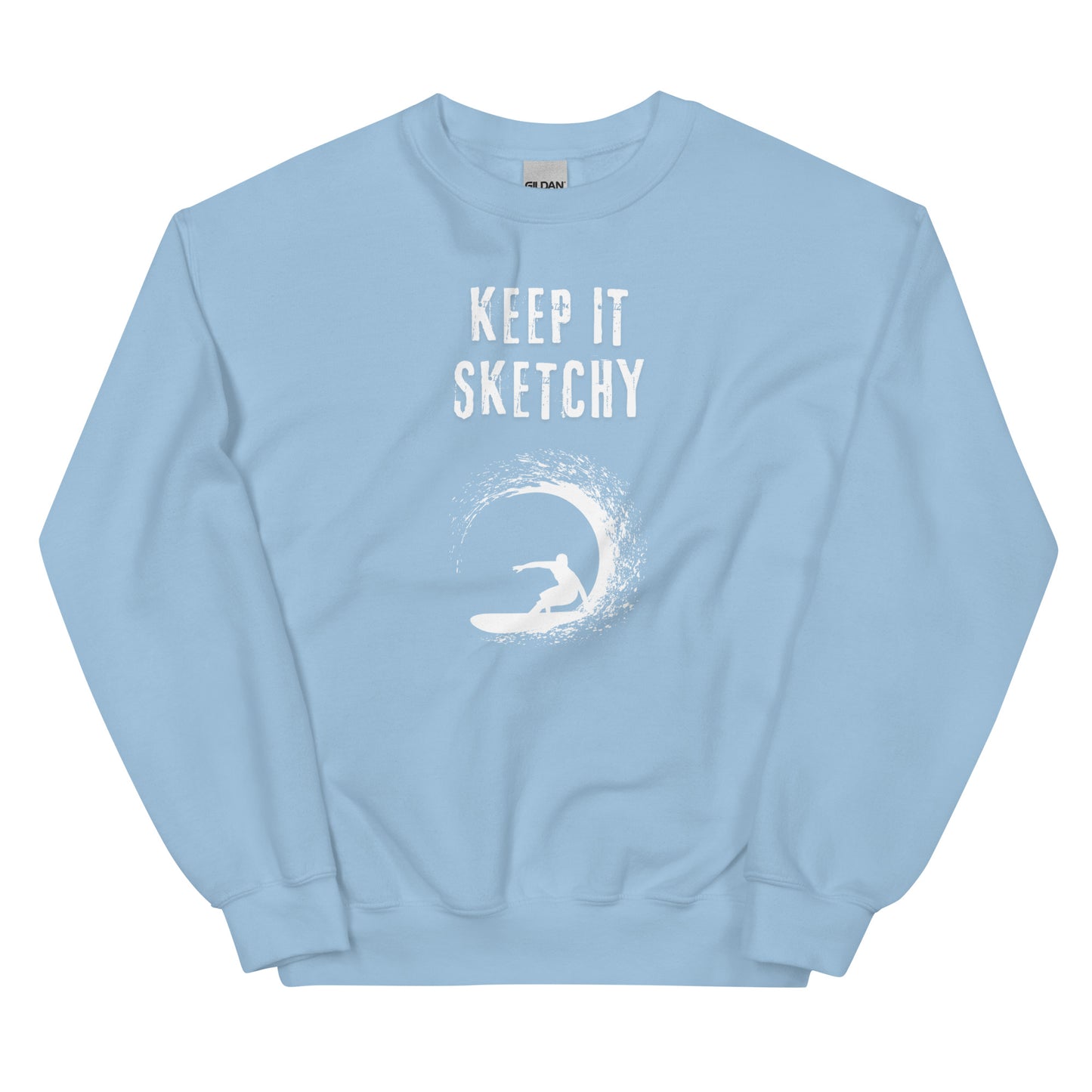 'Keep it Sketchy' Surfer Graphic Sweatshirt