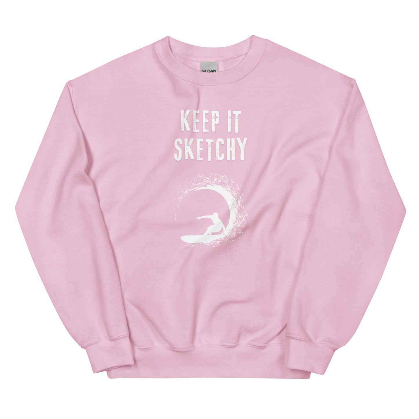 'Keep it Sketchy' Surfer Graphic Sweatshirt