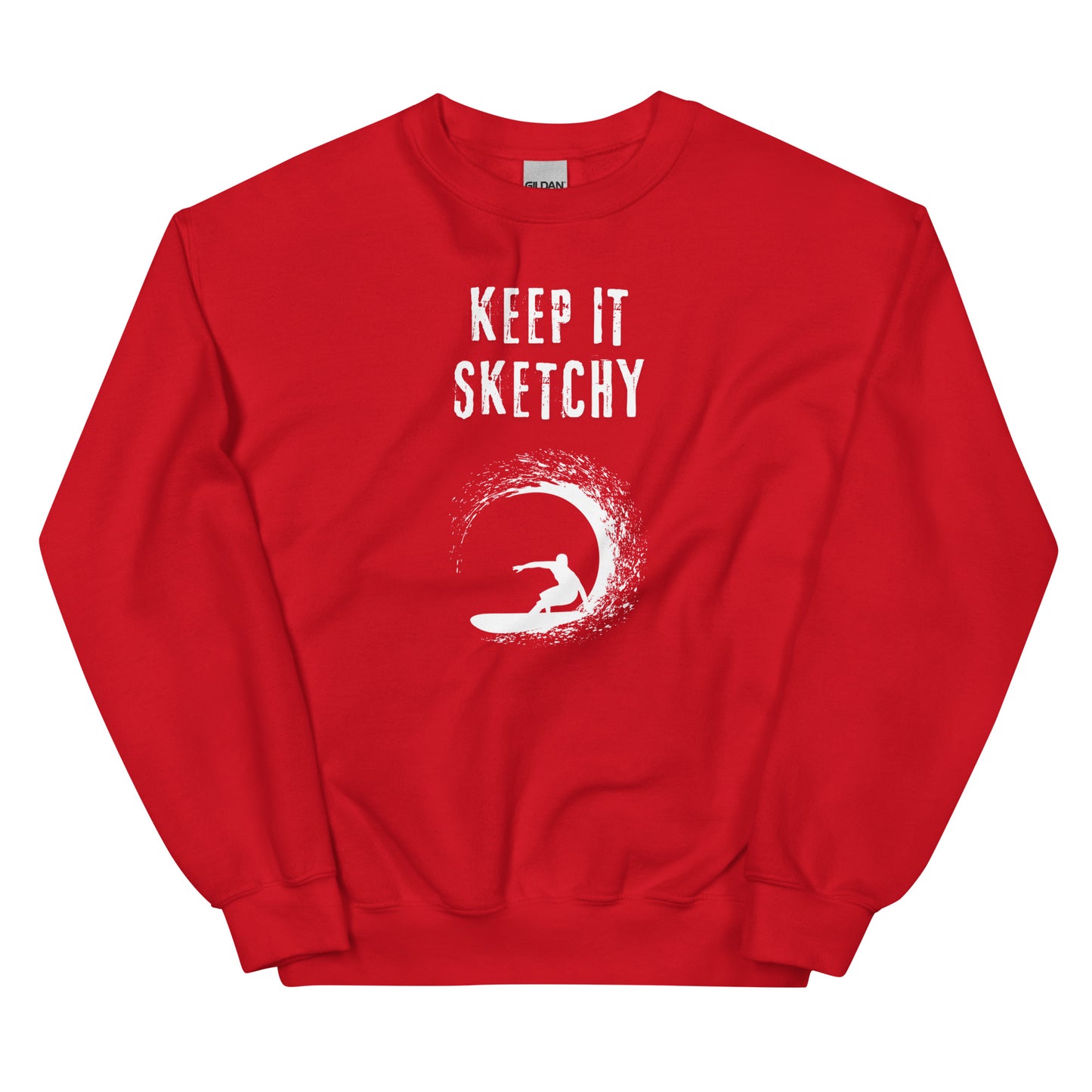 'Keep it Sketchy' Surfer Graphic Sweatshirt