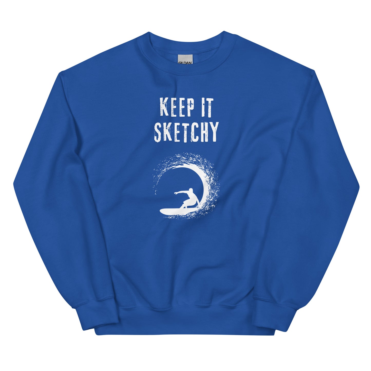 'Keep it Sketchy' Surfer Graphic Sweatshirt