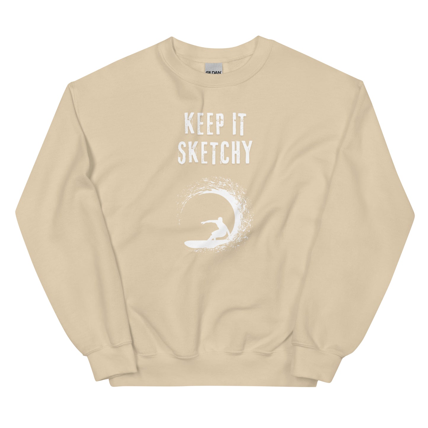 'Keep it Sketchy' Surfer Graphic Sweatshirt