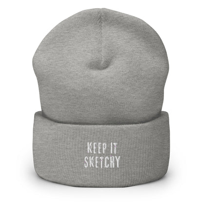 'Keep it Sketchy' Cuffed Beanie