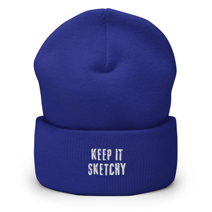 'Keep it Sketchy' Cuffed Beanie