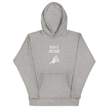 'Keep it Sketchy' Snowboarder Graphic Hoodie