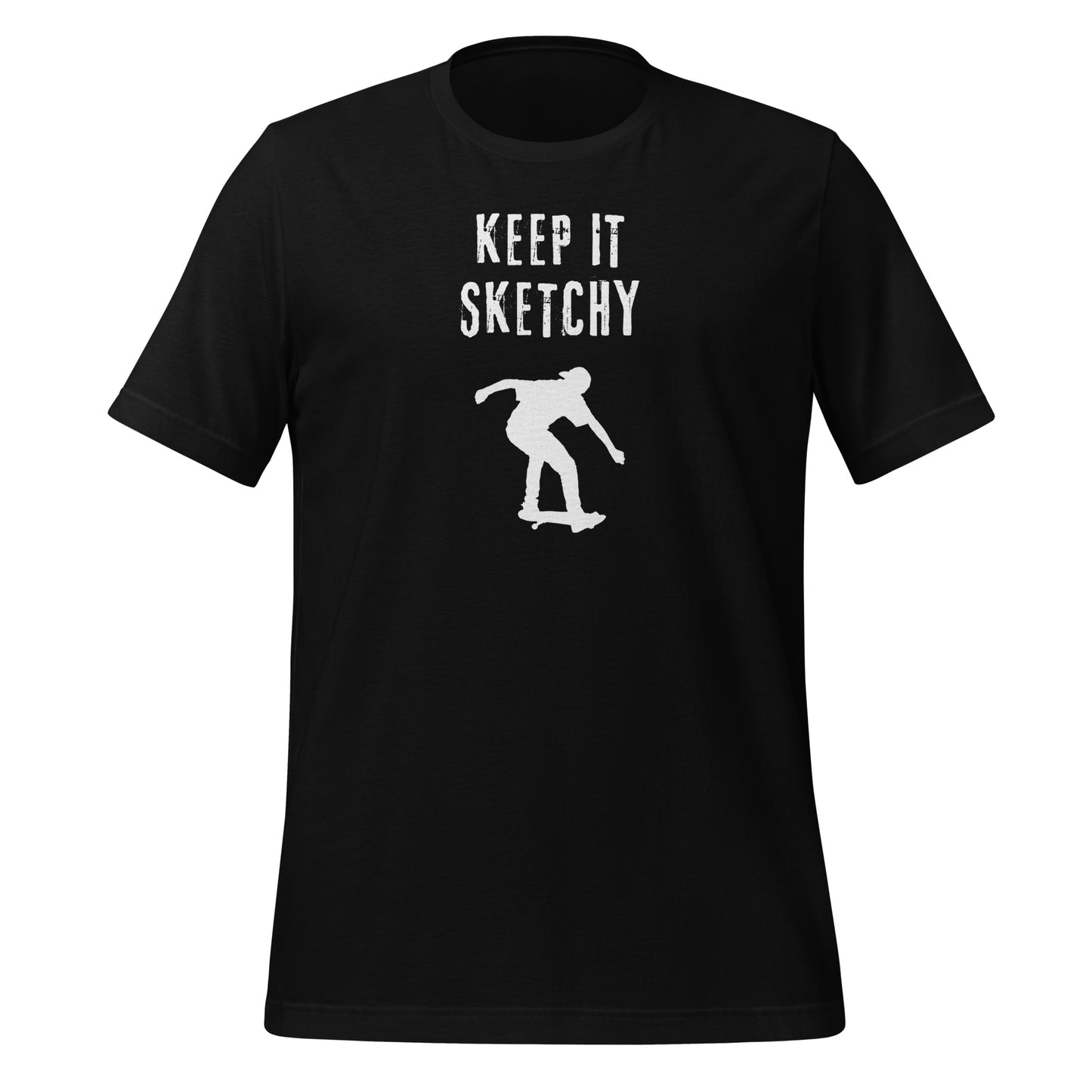 "Keep it Sketchy" skateboarder graphic tee