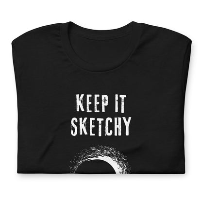 "keep it Sketchy" surfer graphic tee