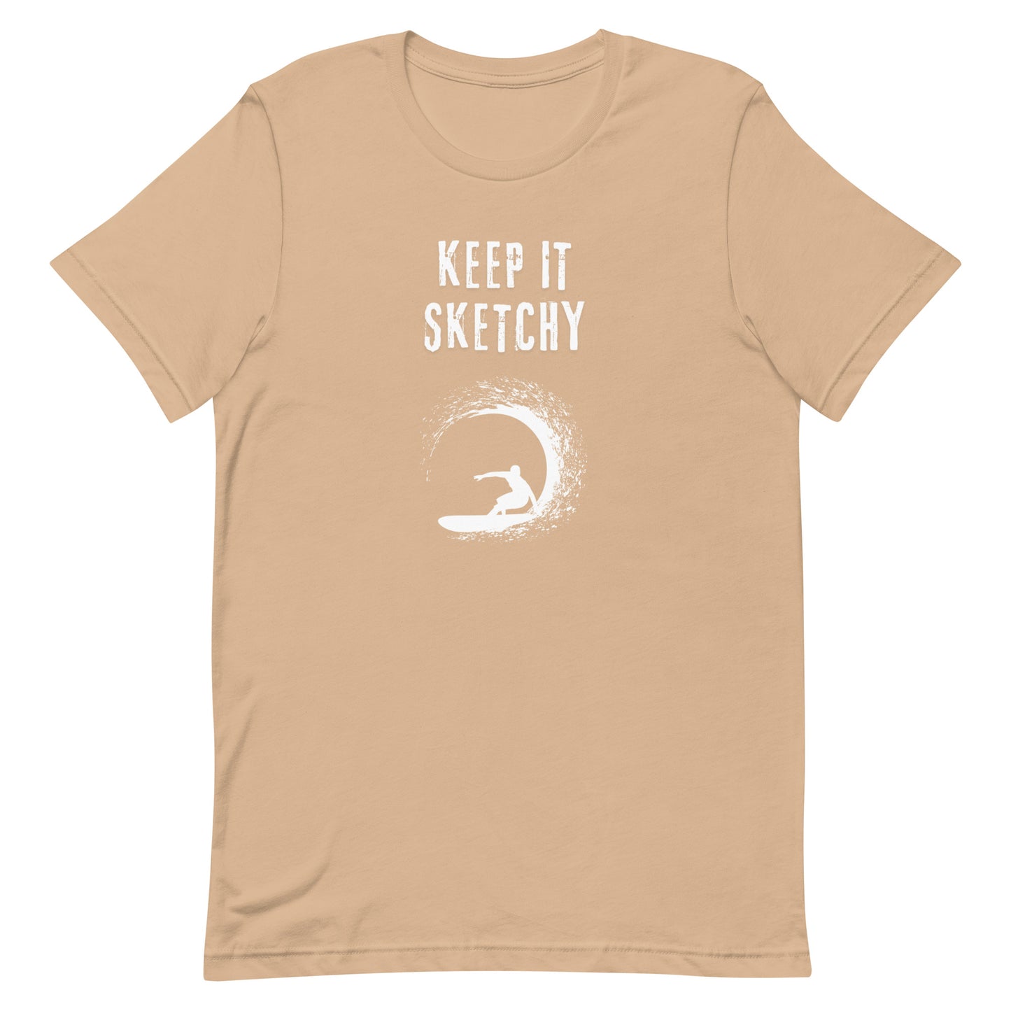 "keep it Sketchy" surfer graphic tee