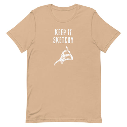 "Keep it Sketchy" snowboarder graphic tee